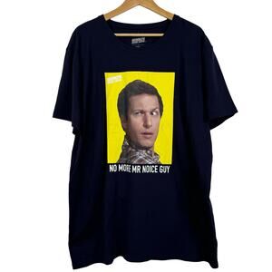 5 for $25| Brooklyn Nine Nine Shirt Mens 3XL Navy Jake Peralta No More NWT